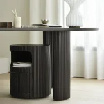 35014_Boomerang_desk_mahogany_dark_brown_pebble_shape_35015_Boomerang_drawer_unit_web