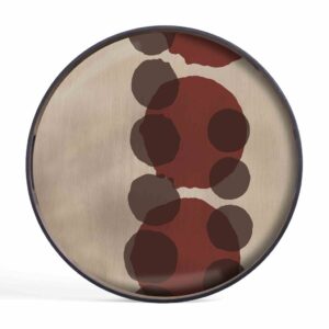 Vassoio Layered Dots in vetro 20437