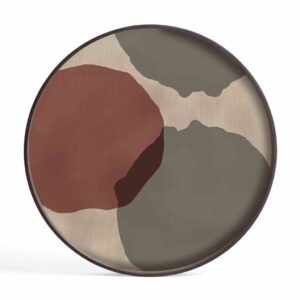 Vassoio Overlapping Dots in vetro 20439