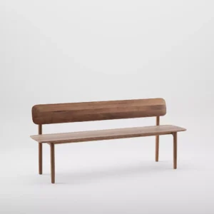 Neva bench with backrest