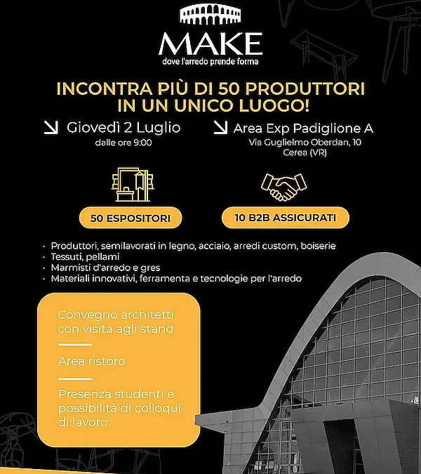 MAKE – Where Furnishings Take Shape: Architect Cristina Riva in Cerea for the Future of Design
